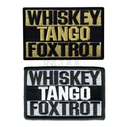 Embroidery Patch Funny Tactical Army Patch Tango Foxtrot Emblem Appliques Military Hook&Loop Fastener Embroidered Badges