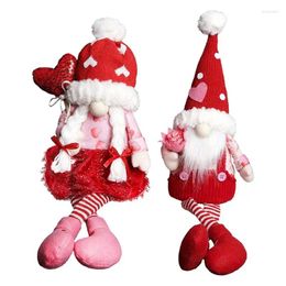 Party Decoration 2024 Valentine's Gnome Valentines Day Gift Swedish Gnomes Handmade Faceless Doll Love Reminder Wedding Gifts Home Decor