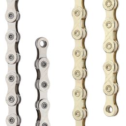 RIRO Bicycle chain Gold Rainbow Bike Chain X8 X9 X10 X11 X12 Super Light For 8 9 10 11 12Speed MTB/Road Bicycle 116L 126L Hollow