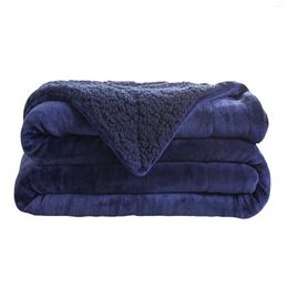 Blankets Blanke Wool Flannel Lamb Blanket Double Gift Leisure Eveluo Composite Thickened Home Softest Throw