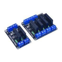 WAVGAT 1 2 4 8 Channel 5V 12V 24V DC Relay Module Solid State High Level SSR AVR DSP G3MB-202P Relay 250V 2 for Arduino