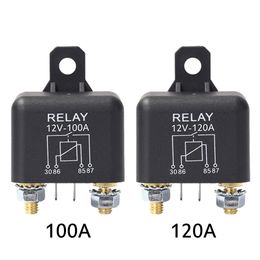 High Current 4 Pin Car Relay 12V 200A/100A Car Truck Motor Automotive Relay Continuous Type Automotive Car Relays Normally Open