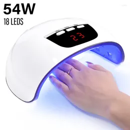 Nail Dryers UV LED Lamp 72W Light For Nails With 3 Timer Setting LCD Touch Display Screen Dryer