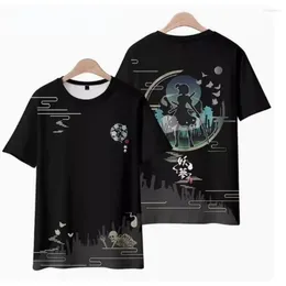 Men's Hoodies Anime Touhou Project 3D T-shirt Short Sleeve Funny Graphic T-shirts Cosplay Fantasy Cirno Hakurei Reimu Yorigami Shion