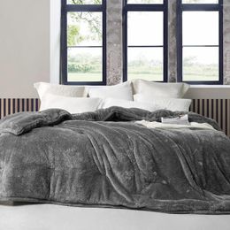 Blankets Blanket - Twin XL Comforter Charcoal Grey Extra Long