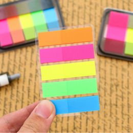 Fluorescence Adhesive Memo Pad Sticky Notes Bookmark Point It Marker Planner Sticker Office School Supply stationery decoration