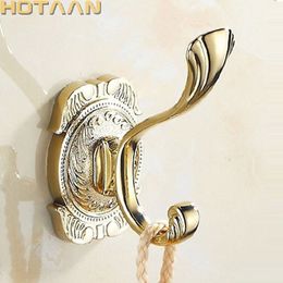 . New Gold Chrome Color Wall hooks& racks,Clothes hanger & Metal & Towel & coat&Robe hook Bathroom Accessories 3005