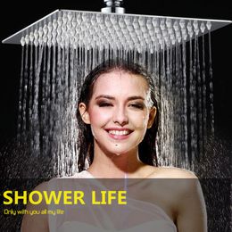 YANKSMART Luxury Chrome Polished Rainfall Wall Mounted Bathroom Shower faucet Set Adjust Height Handle Shower Mixer Water Tap