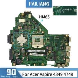 Motherboard DA0ZQRMB6C0 For Acer Aspire 4349 4749 HM65 Laptop motherboard Mainboard tested OK