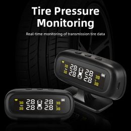 Jansite Original Solar TPMS Car Tyre Pressure Alarm Monitor System Display Intelligent Temperature Warning Fuel Save 4 Sensors