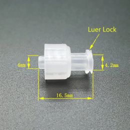 Luer Thread 1/4-28UNF Adapter PP Plastic Air Valve Pipe Dispensing Glue Subpackaging Syringe Barrel Fitting Connector