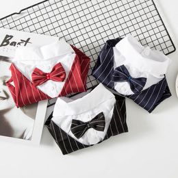 Dog Gentleman Wedding Suit Clothes Formal Shirt Pet Outfit Halloween Christmas Costume For Small Dogs Bowtie Tuxedo