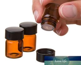 12pc 2 Ml Amber Essential Oil Bottle with Orifice Reducer and Cap Jun27 Professional Factory Drop 7795494