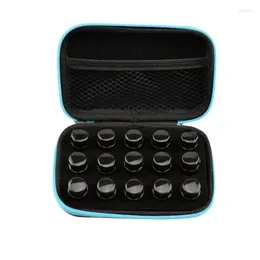 Storage Bags Multipurpose Essential Oil Case Fifteen Compartments Holders Organiser Carrying With Zipper