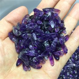 100g Natural Rough Amethyst Tumbled Stone Purple Crystal Quartz Healing Specimen Minerals Home Desk Aquarium Decoration