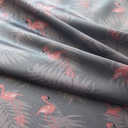 1 Metre X 1.48 Metre Soft Polyester Charmeuse Fabric Pink Flamingo Satin Material Lining