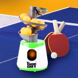 Table Tennis Pitching Robot Machine Mini Child Ping Pong Game Training Automatic Serve Ball Launcher Device Portable Trainer