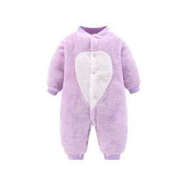 Newborn Jumpsuit For Kids Spring Winter Baby Clothes For Newborns Jacket Coat For Girls Boys Soft Flannel Sleepwear Baby Romper
