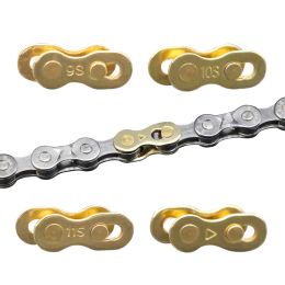 5Pairs Bicycle Chain Connector Cycling Magic Buttons Speed Quick Master Link Mountain Bike Part Joints For 6/7/8/9/10/11 Speed