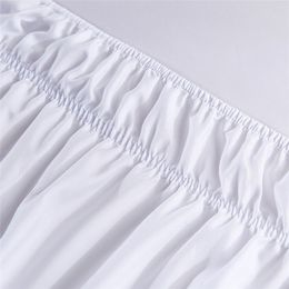 3 Size Bed Skirt White Bed Shirts without Surface Elastic Band Single Queen King Easy On/Easy Off Bed skirt Bedding home textile