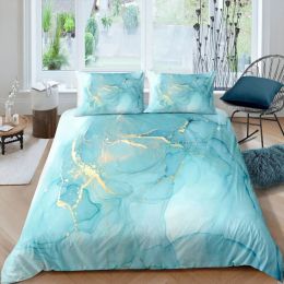 Luxury Bedding Sets Nordic Duvet Cover Set Single King Queen King Size Marble Bed Set Bedclothes 220x240 200x200 Quilt Covers