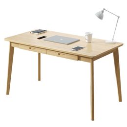 Computer Table Desktop Desk Home Simple Bedroom Solid Wood Legs Reading Desk Dormitory Student Simple Office Desks