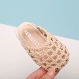 Sneakers Newborn Baby Weave Shoes Toddler Girls Boys Summer Hollow Out Sandals Leather Shoes For Toddlers Nonslip Casual Children Shoes