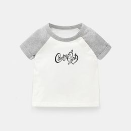 Country Girl with a Buck Head Cowboy and Cowgirl Design Newborn Baby T-shirts Toddler Graphic Raglan Color Short Sleeve Tee Tops