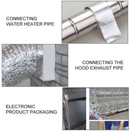 20M Aluminum Foil Seal Tape High Temperature Resistant Self Adhesive Tape Super Strong Waterproof Pipe Repair Tape Dropship