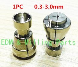 1PC CNC EDM Wire Drill Guide Steel Collet 0.3-1.6mm Fine Hole Punching Machine Chuck 13*10*23mm For Spark SSG Machine Service