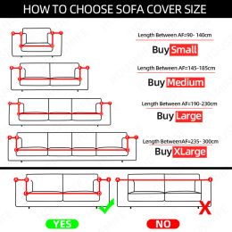 Thicken Plush Elastic Sofa Covers for Living Room Sectional Corner Furniture Slipcover Couch Cover 1/2/3/4 Seater Solid Colour