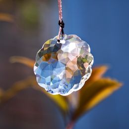 H&D 45mm Crystal Mandala Prism Suncatcher for Windows,Outdoor Indoor Hanging Ornament,Rainbow Maker Gift for Mom,Grandma,Friends