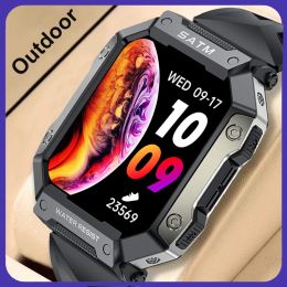 Watches Outdoor Smart Watch Waterproof Fitness Smartwatch Blood Pressure Oxygen Heart Rate Health Monitor Rugged Men Women Sports Watch