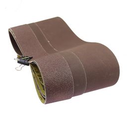 5 pieces 2000x100mm A/O Abrasive Sanding Belts P40 - P800 for Wood Soft Metal Polishing
