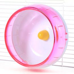 Pet Hamster Mouse Rat Exercise Silent Running Spinner Wheel Cage Playing Toy Pet Rodent Mice Jogging Ball Toy Hamster Gerbil Rat