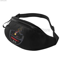 Spor Çantaları F1 Yarış Fanny Bag Unisex Sıradan Bel Çantası Çapraz Vücut Çanta Askı Çantası Spor Bisiklet Koşu Çantası Y240410