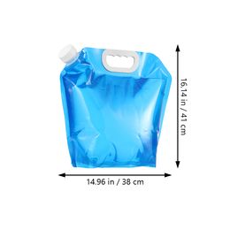 Water Container Bag Collapsible Carrier Folding Bucket Foldable Portable Storage Flexible Large Capacity Camping