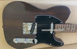 PaulWaller George Harrison Satin Matte Brown All Rosewood Electric Guitar Rosewood Body & Neck, Rounded Input Jack, Sandwich Line, Vintage Tuners, Black Pickguard