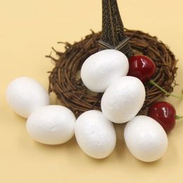 20PCS/lot 4CM White Foam Eggs Modelling Polystyrene Styrofoam Foam Ball Eggs Shape DIY Christmas Party Decorations Kids Gifts