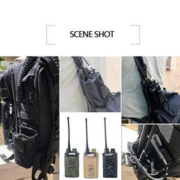 1000D Tacical Molle Radio Pouch Walkie Talkie Holder Bag Police Radio Intercom Pouch For Plate Carrier Hunting Magazine Pouch