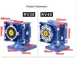 5D120GN-RV40 DC 12V/24V 120W 1800rpm DC Gear Motor Worm Gear Gearbox High Torque Gear Motor/Output Shaft Diameter 18mm