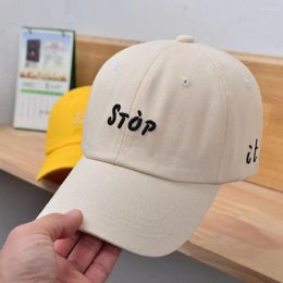 Ball Caps Embroidery Unisex English Letters Apparel Accessories Korean Style Sun Visor Adjustable Peaked Cap Women Baseball Cotton