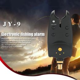 LED Fish Bite Alarm Indicator Sound Bell Electronic Night Fishing Rod Tip Alert Light Outdoor Carp Sea Fishing Tackle