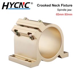 CNC Spindle Fixture 65mm/80mm Mounting Bracket Wrong Neck Bracket For 0.8kw 1.5kw 2.2kw Engraving And Milling Cutter Power Tools