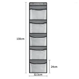 Storage Boxes Hanging Pouch With 2 Hooks Easily Installed Keep Tidy Door Back Bag Wardrobe Supply