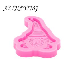 Shine Inside Gnome Shape Silicone for Resin Epoxy Craft DIY Keychain Mould Jewellery Pendant DY0459