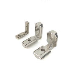 1/10pcs T Slot L-Shape Aluminium Profile Interior Corner Joint Bracket Fastener EU Standard for 2020 3030 4040 4545 with Screws