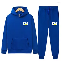 Men's Tracksuits 2024Men's And Women's Autumn Winter Fleece Sportswear Casual Hoodie Couple Set Jogging Fashion