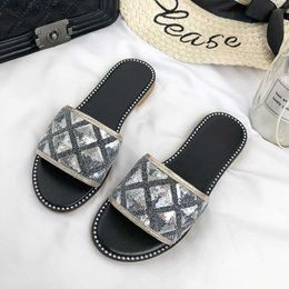 Slippers Sandals Womens Shoes 2023 New Trendy Summer Slippers Outgoing Home Thick Sole Soft Student Korean Edition Versatile H240410