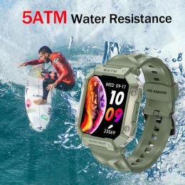 Watches Ola Esporte Smart Watch Military Watch Men Women Voice Assistants BT Call Business IP68 Outdoor Sport Waterproof Satm Wristwatch
